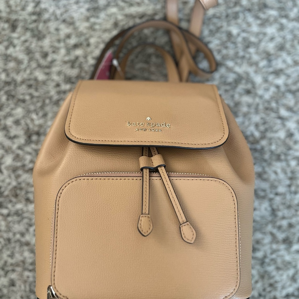 BRAND NEW Kate Spade Tan Leather Backpack